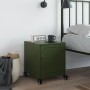 Mesita de noche acero verde oliva 36x39x43,5 cm de , Mesitas de noche - Ref: Foro24-846622, Precio: 49,73 €, Descuento: %