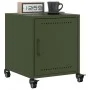 Bedside table in olive green steel, 36x39x43.5 cm by , Nightstands - Ref: Foro24-846622, Price: 49,25 €, Discount: %
