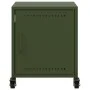 Bedside table in olive green steel, 36x39x43.5 cm by , Nightstands - Ref: Foro24-846622, Price: 49,25 €, Discount: %