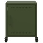 Mesita de noche acero verde oliva 36x39x43,5 cm de , Mesitas de noche - Ref: Foro24-846622, Precio: 49,73 €, Descuento: %
