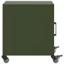 Bedside table in olive green steel, 36x39x43.5 cm by , Nightstands - Ref: Foro24-846622, Price: 49,25 €, Discount: %
