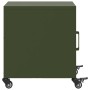 Mesita de noche acero verde oliva 36x39x43,5 cm de , Mesitas de noche - Ref: Foro24-846622, Precio: 49,73 €, Descuento: %