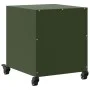 Bedside table in olive green steel, 36x39x43.5 cm by , Nightstands - Ref: Foro24-846622, Price: 49,25 €, Discount: %