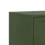Bedside table in olive green steel, 36x39x43.5 cm by , Nightstands - Ref: Foro24-846622, Price: 49,25 €, Discount: %