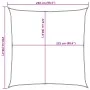 Toldo de vela cuadrado HDPE arena 160 g/m² 2,5x2,5 m de , Sombrillas - Ref: Foro24-4002020, Precio: 22,28 €, Descuento: %