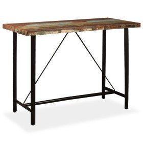 Mesa de bar de madera maciza reciclada 150x70x107 cm en Mesas de comedor | Comprar online en Foru.es