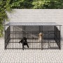 Perrera de exterior con tejado acero 5,63 m² de , Casetas y cercados para perros - Ref: Foro24-3124608, Precio: 551,55 €, Des...