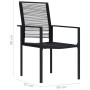 Sillas de jardín 4 unidades ratán de PVC negro de vidaXL, Sillas de jardín - Ref: Foro24-312172, Precio: 175,89 €, Descuento: %