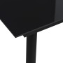 Mesa de comedor de jardín acero y vidrio negra 80x80x74 cm de vidaXL, Mesas de jardín - Ref: Foro24-312157, Precio: 126,48 €,...