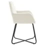 Sillas de comedor 2 unidades terciopelo crema de , Sillas de comedor - Ref: Foro24-249806, Precio: 195,06 €, Descuento: %
