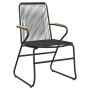 Sillas de jardín 4 unidades ratán PVC negro 58x59x85,5 cm de vidaXL, Sillas de jardín - Ref: Foro24-312174, Precio: 175,47 €,...