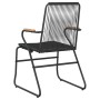 Sillas de jardín 4 unidades ratán PVC negro 58x59x85,5 cm de vidaXL, Sillas de jardín - Ref: Foro24-312174, Precio: 175,47 €,...