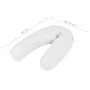 Almohada de embarazo con forma de J 54x(36-43) cm blanca de , Almohadas de lactancia - Ref: Foro24-132973, Precio: 19,97 €, D...