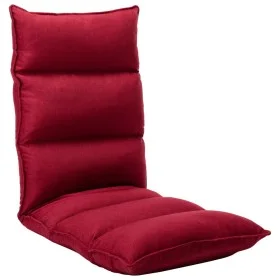 Tumbona de suelo plegable de tela rojo vino tinto de , Sillas de suelo - Ref: Foro24-325243, Precio: 107,70 €, Descuento: %