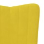 Sillón de relax de terciopelo amarillo mostaza de , Sillones - Ref: Foro24-327684, Precio: 103,95 €, Descuento: %