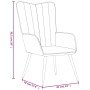 Sillón de relax de terciopelo amarillo mostaza de , Sillones - Ref: Foro24-327684, Precio: 103,95 €, Descuento: %