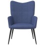 Sillón de relax con reposapiés tela azul de , Sillones - Ref: Foro24-327956, Precio: 112,11 €, Descuento: %