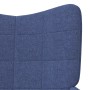 Sillón de relax con reposapiés tela azul de , Sillones - Ref: Foro24-327956, Precio: 112,11 €, Descuento: %