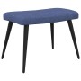 Sillón de relax con reposapiés tela azul de , Sillones - Ref: Foro24-327956, Precio: 112,11 €, Descuento: %