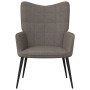 Sillón de relax con reposapiés de tela gris taupe de , Sillones - Ref: Foro24-327961, Precio: 118,52 €, Descuento: %