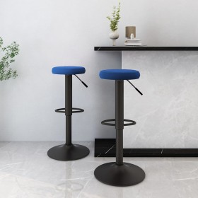 Taburetes de cocina 2 unidades terciopelo azul de , Taburetes de cocina - Ref: Foro24-333147, Precio: 93,32 €, Descuento: %