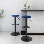Kitchen stools 2 units blue velvet by , Kitchen stools - Ref: Foro24-333147, Price: 91,62 €, Discount: %