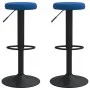 Kitchen stools 2 units blue velvet by , Kitchen stools - Ref: Foro24-333147, Price: 91,62 €, Discount: %