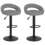 Kitchen stools 2 units light gray velvet by , Kitchen stools - Ref: Foro24-333269, Price: 136,27 €, Discount: %