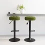 Kitchen stools 2 units light green velvet by , Kitchen stools - Ref: Foro24-332997, Price: 89,12 €, Discount: %