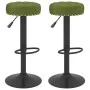 Kitchen stools 2 units light green velvet by , Kitchen stools - Ref: Foro24-332997, Price: 89,12 €, Discount: %
