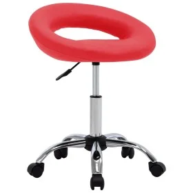 Silla de comedor giratoria de cuero sintética roja de , Sillas de comedor - Ref: Foro24-3085831, Precio: 69,35 €, Descuento: %