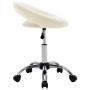 Silla de comedor giratoria de cuero sintética crema de , Sillas de comedor - Ref: Foro24-3085833, Precio: 75,61 €, Descuento: %