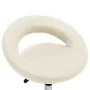 Silla de comedor giratoria de cuero sintética crema de , Sillas de comedor - Ref: Foro24-3085833, Precio: 74,14 €, Descuento: %