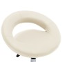 Silla de comedor giratoria de cuero sintética crema de , Sillas de comedor - Ref: Foro24-3085833, Precio: 75,61 €, Descuento: %