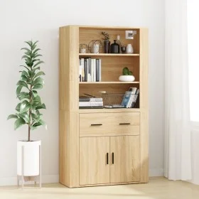 Hoher Schrank aus Sperrholz in Eichenholzfarbe. von , Sideboards - Ref: Foro24-3185378, Preis: 160,52 €, Rabatt: %