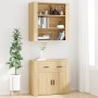 Aparador alto madera contrachapada color roble de , Aparadores - Ref: Foro24-3185378, Precio: 163,25 €, Descuento: %