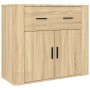 Aparador alto madera contrachapada color roble de , Aparadores - Ref: Foro24-3185378, Precio: 163,25 €, Descuento: %