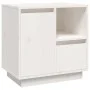 Mesita de noche madera maciza de pino blanco 50x34x50 cm de , Mesitas de noche - Ref: Foro24-814481, Precio: 67,37 €, Descuen...