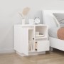 Mesita de noche madera maciza de pino blanco 50x34x50 cm de , Mesitas de noche - Ref: Foro24-814481, Precio: 68,12 €, Descuen...