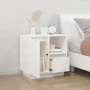 Mesita de noche madera maciza de pino blanco 50x34x50 cm de , Mesitas de noche - Ref: Foro24-814481, Precio: 67,37 €, Descuen...