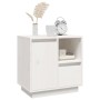 Mesita de noche madera maciza de pino blanco 50x34x50 cm de , Mesitas de noche - Ref: Foro24-814481, Precio: 68,12 €, Descuen...