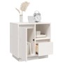 Mesita de noche madera maciza de pino blanco 50x34x50 cm de , Mesitas de noche - Ref: Foro24-814481, Precio: 68,12 €, Descuen...
