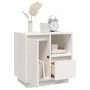 Mesita de noche madera maciza de pino blanco 50x34x50 cm de , Mesitas de noche - Ref: Foro24-814481, Precio: 67,37 €, Descuen...