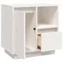 Mesita de noche madera maciza de pino blanco 50x34x50 cm de , Mesitas de noche - Ref: Foro24-814481, Precio: 67,37 €, Descuen...