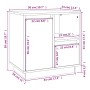 Mesita de noche madera maciza de pino blanco 50x34x50 cm de , Mesitas de noche - Ref: Foro24-814481, Precio: 68,12 €, Descuen...