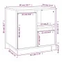 Mesita de noche madera maciza de pino blanco 50x34x50 cm de , Mesitas de noche - Ref: Foro24-814481, Precio: 67,37 €, Descuen...