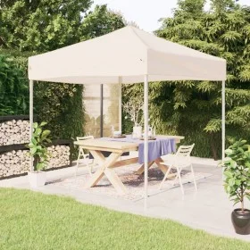 Carpa para fiestas plegable color crema 2x2 m de , Carpas y cenadores - Ref: Foro24-93494, Precio: 95,25 €, Descuento: %