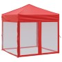 Carpa para fiestas plegable con paredes laterales roja 2x2 m de , Carpas y cenadores - Ref: Foro24-93513, Precio: 98,95 €, De...