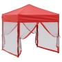 Carpa para fiestas plegable con paredes laterales roja 2x2 m de , Carpas y cenadores - Ref: Foro24-93513, Precio: 98,95 €, De...