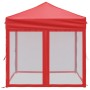 Carpa para fiestas plegable con paredes laterales roja 2x2 m de , Carpas y cenadores - Ref: Foro24-93513, Precio: 98,95 €, De...